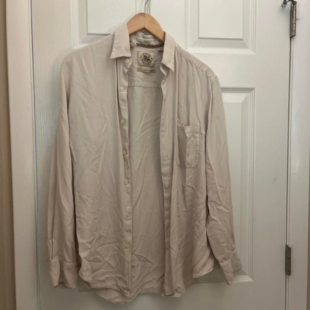 Unbranded Women's Cream and White Shirt